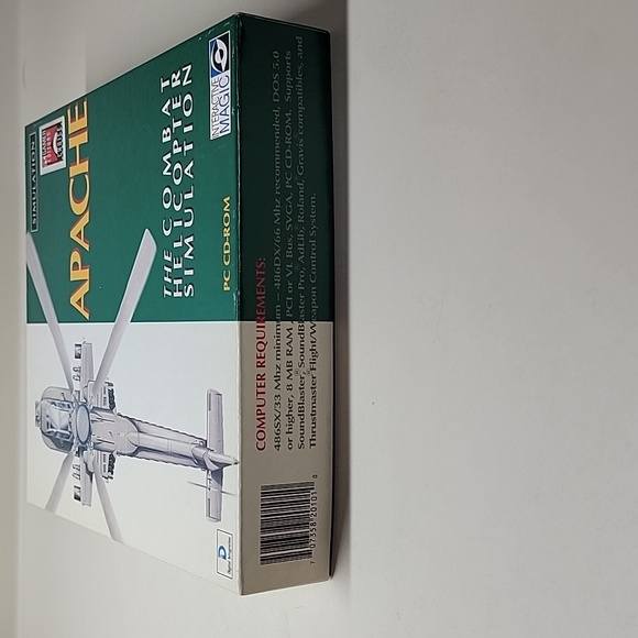 Apache The Combat Helicopter Simulation PC CD-ROM Game Big Box Complete - Picture 8 of 9